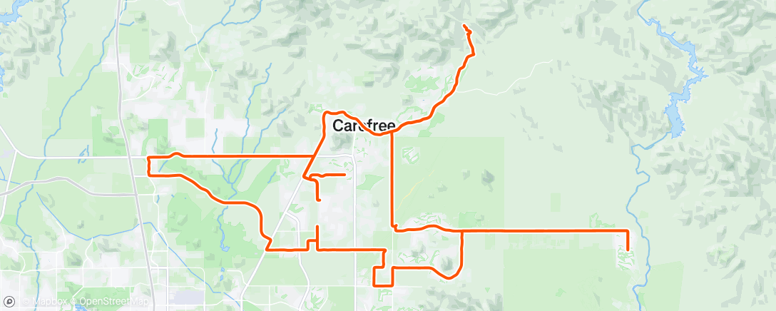 Map of the activity, Morning Ride