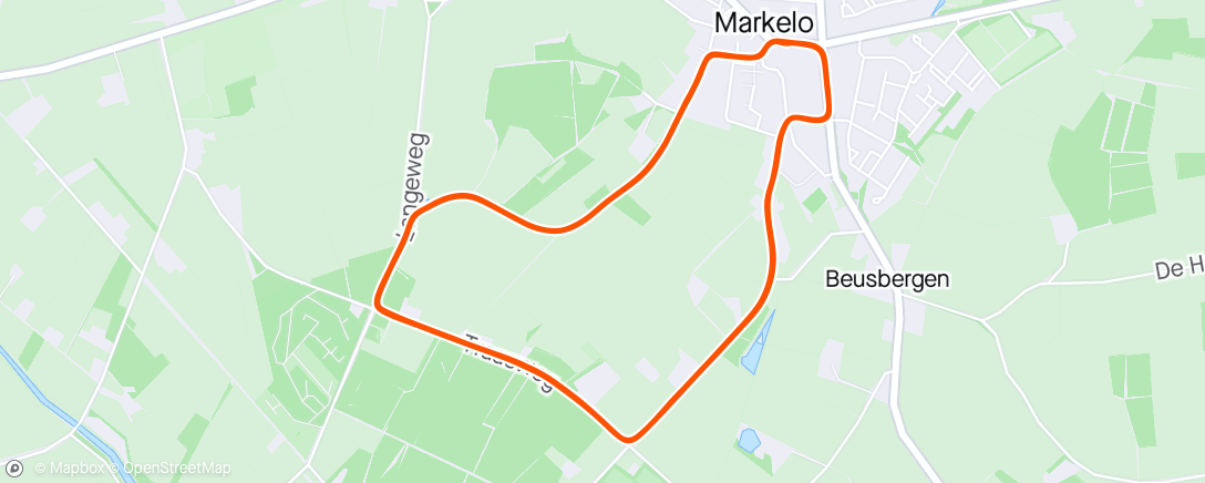 Map of the activity, Ronde van Markelo | 2e 🥹