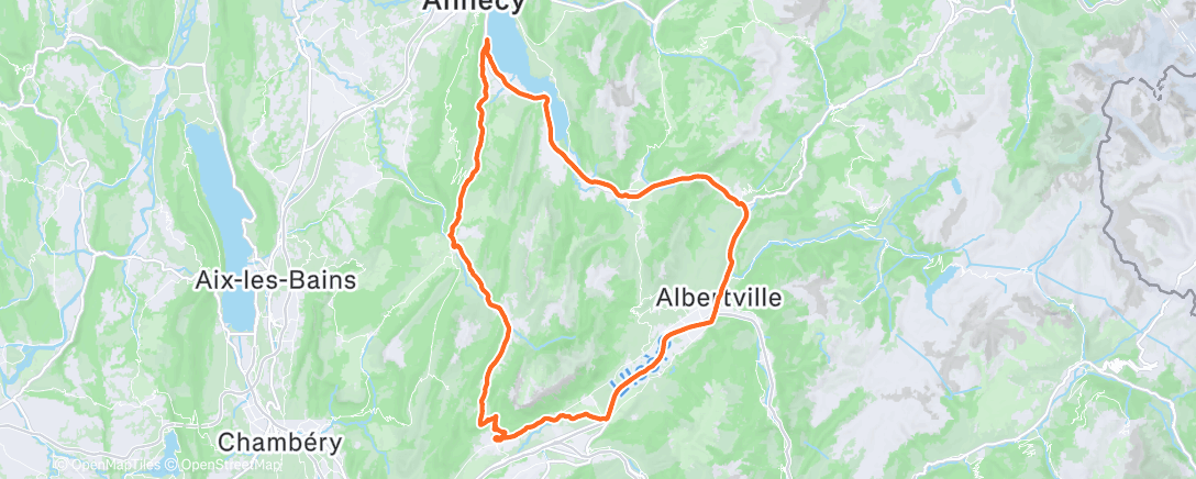 Map of the activity, Leschaux Frene avec Martin