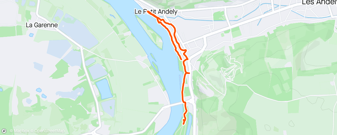 Карта физической активности (Exploring Les Andelys on the Seine)