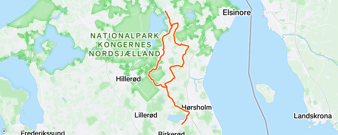 Map of the activity, Morning Ride