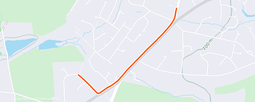 Map of the activity, Morning Trail Run