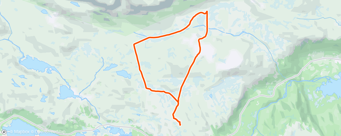Mapa da atividade, Evening Nordic Ski