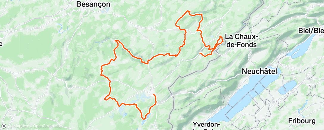 Map of the activity, Tour du Doubs ! Victoire de Matteo 🤞🏼🥇