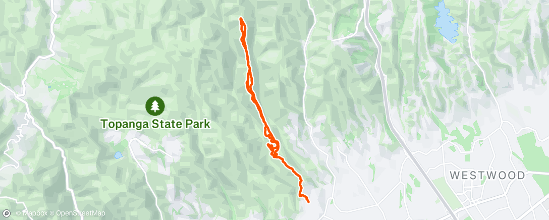 Map of the activity, Evening Ride
