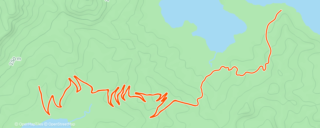 Map of the activity, Zwift - : Ramp x 2 + LT1 - 3x15min on Road to Sky in Watopia