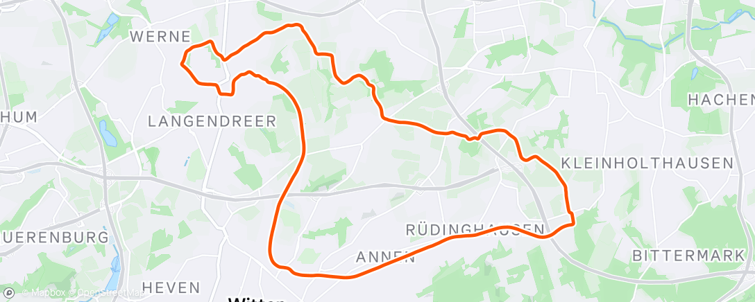 Map of the activity, Weihnachtslauf Teil 2