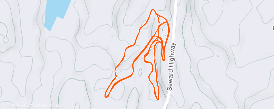 Map of the activity, Evening Nordic Ski