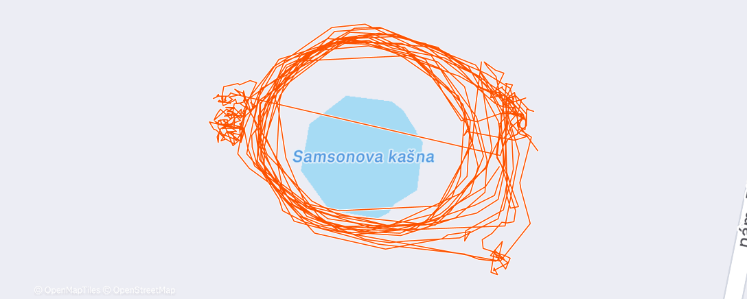 Map of the activity, Evening Ice Skate