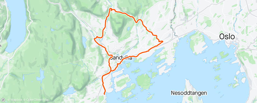 Map of the activity, Rolig kveldsrunde