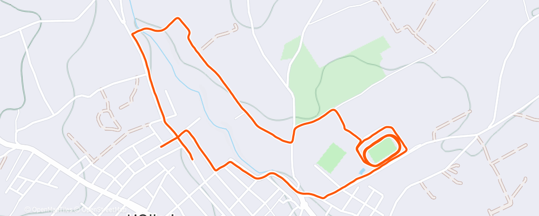 Map of the activity, Morning Run