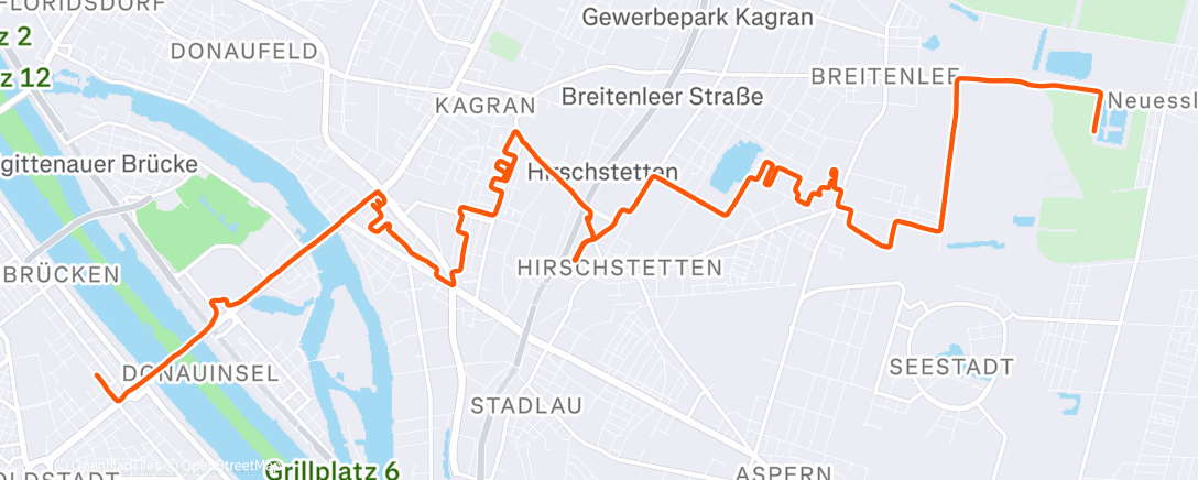 Map of the activity, Gravel-Fahrt am Nachmittag