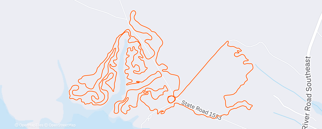 Map of the activity, Afternoon Mountain Bike Ride