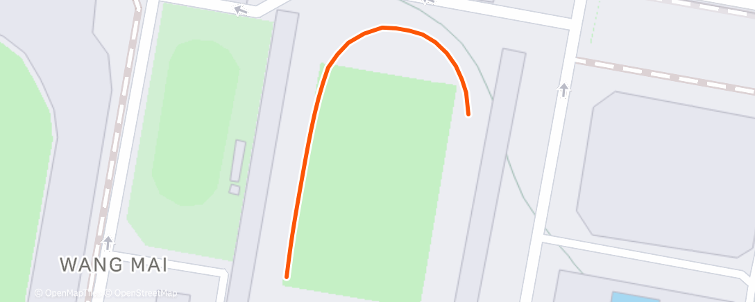 Map of the activity, Morning Run