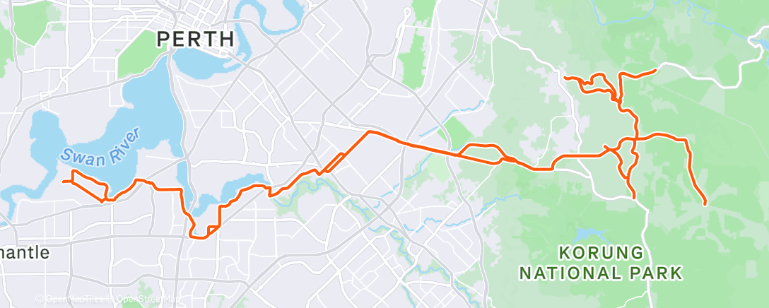 Map of the activity, Morning Ride