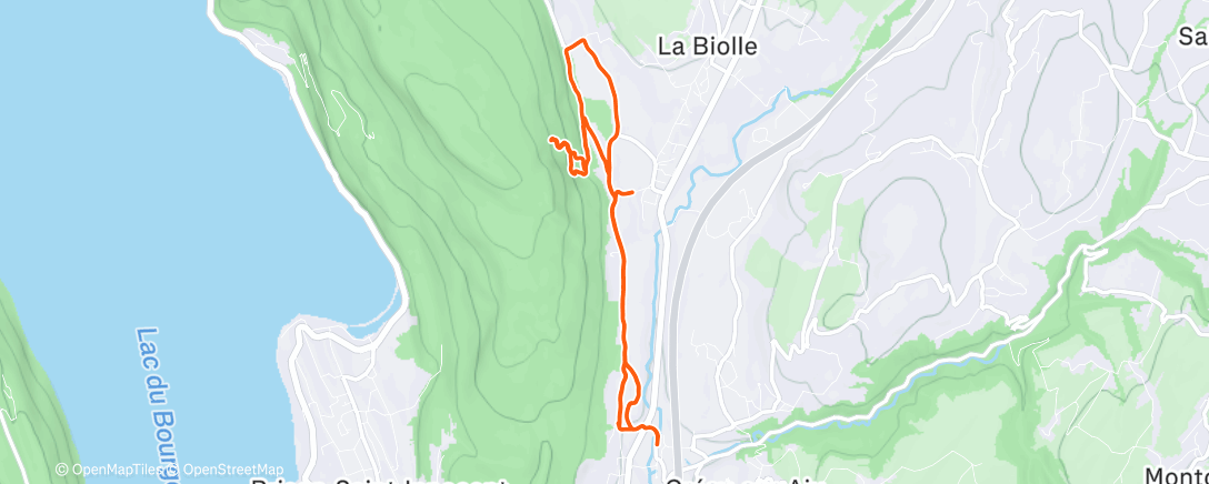 Map of the activity, Morning Trail Run