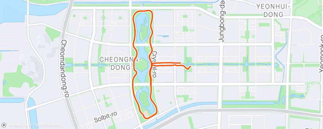 活动地图，Evening Run