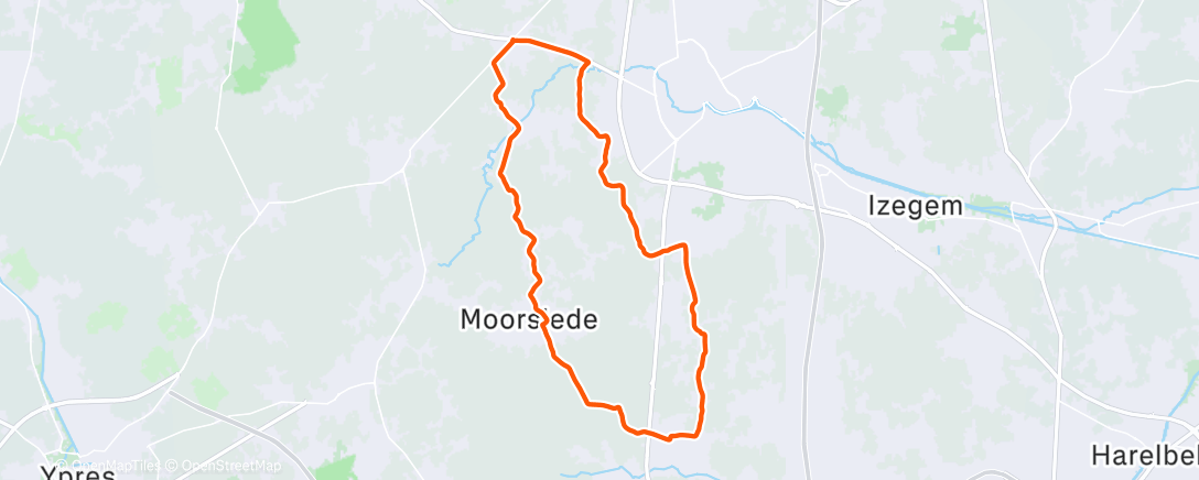 Map of the activity, Morning Ride