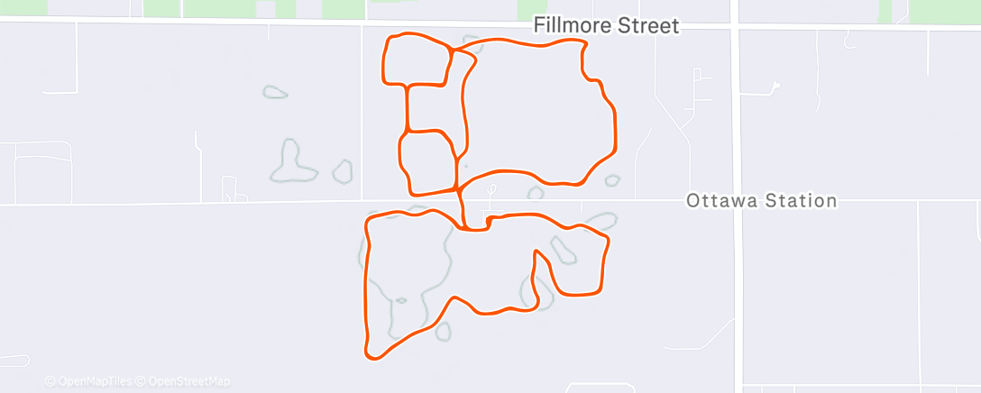 Map of the activity, Morning Nordic Ski