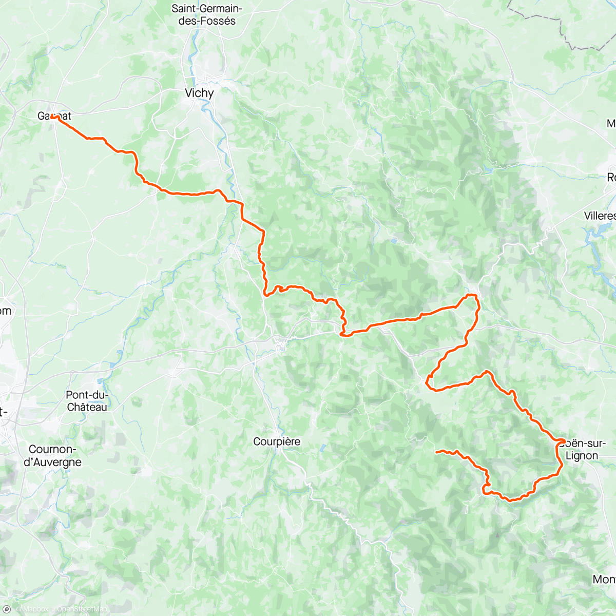 Map of the activity, Critérium du Dauphiné Stage 2
