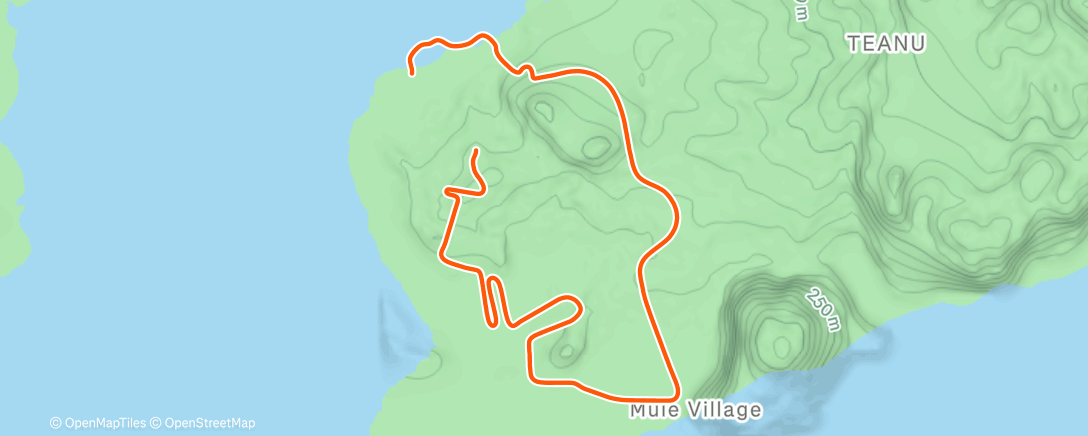 Map of the activity, 8 km rolig på mølla