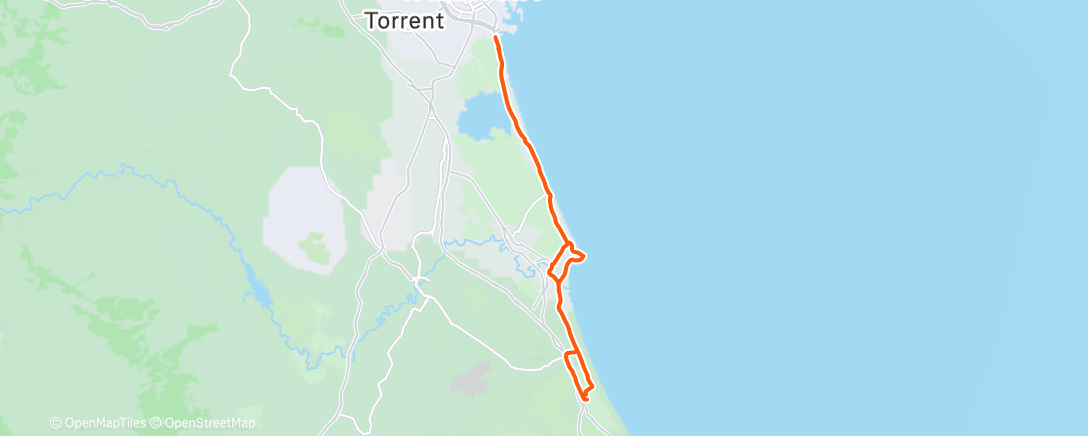 Map of the activity, Morning Ride