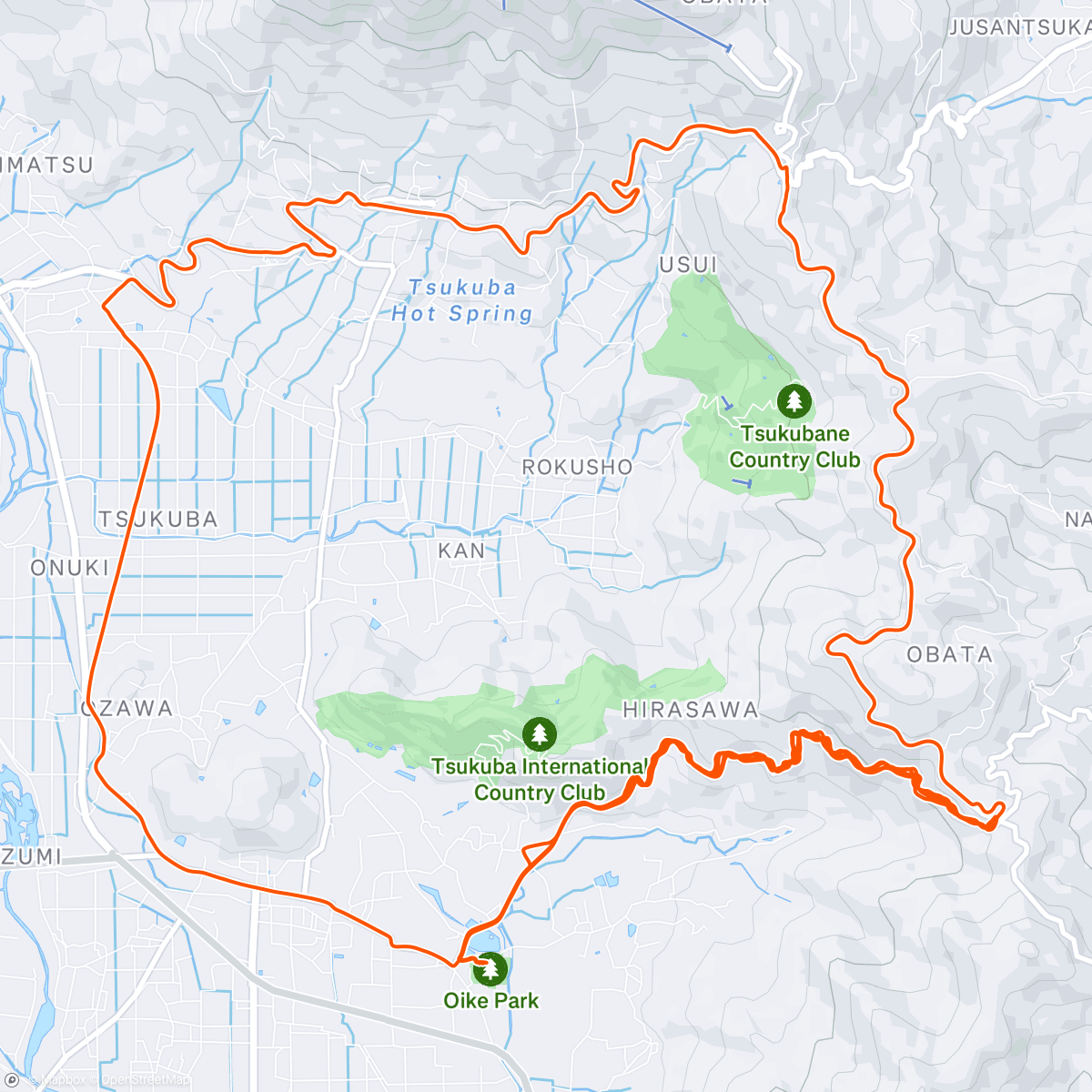 Map of the activity, 筑波