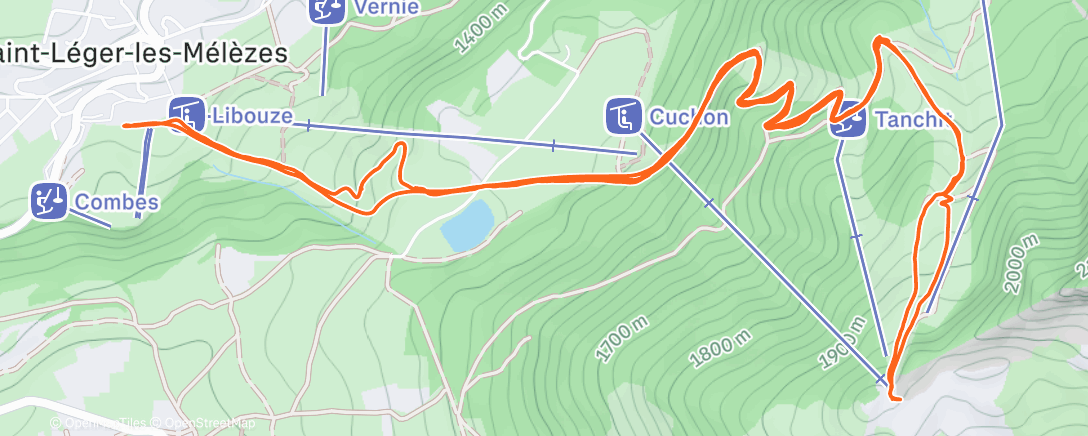 Peta aktivitas, St Léger