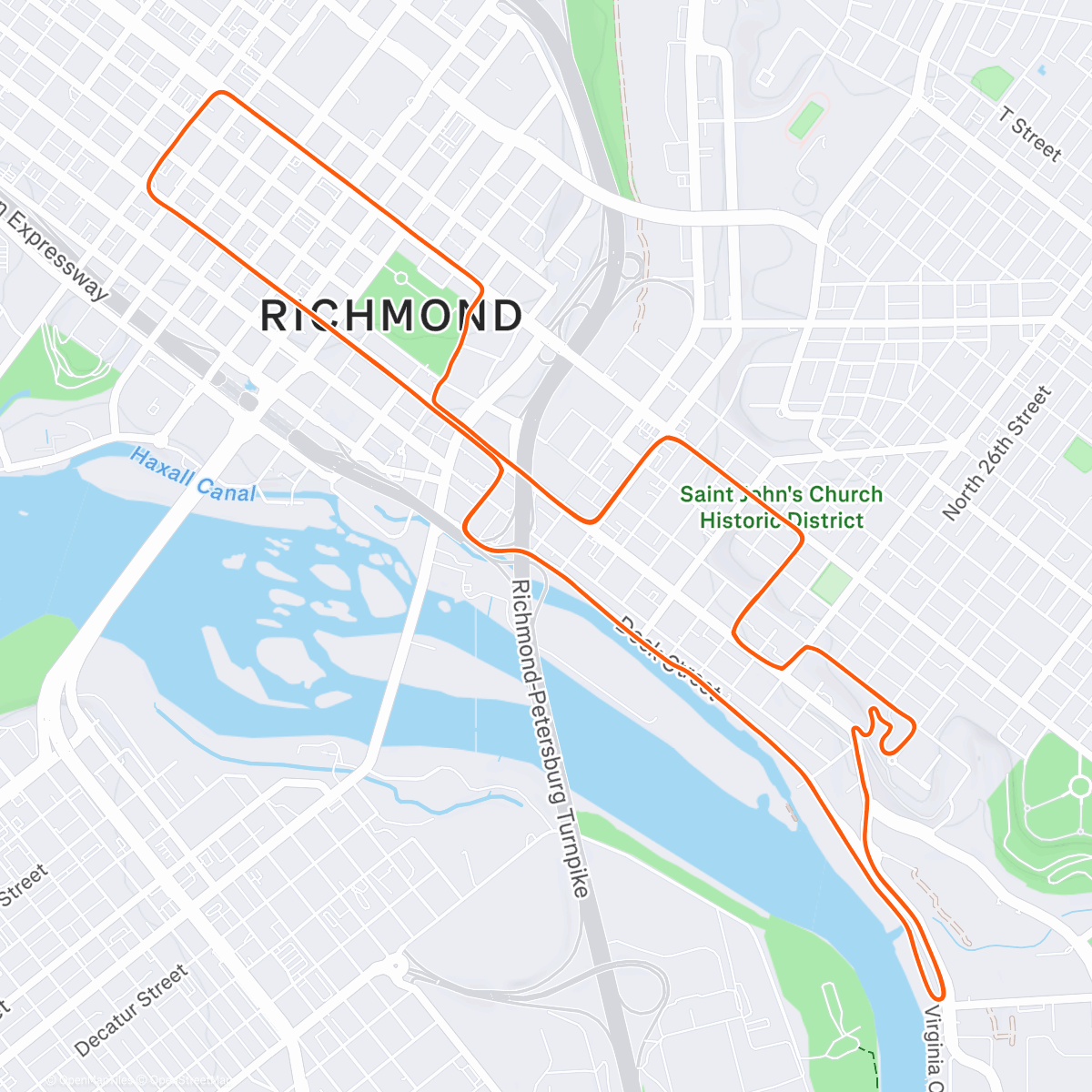 Map of the activity, Zwift - Cobbled Climbs in Richmond
