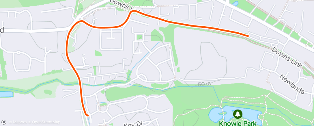 Map of the activity, Little Jog Home