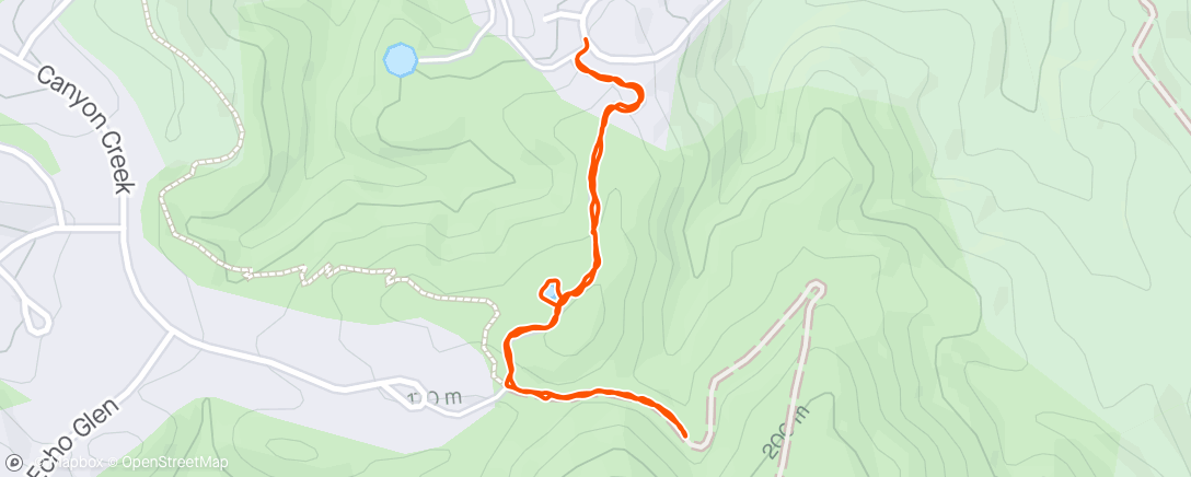 Map of the activity, ☁️ Evening Hike