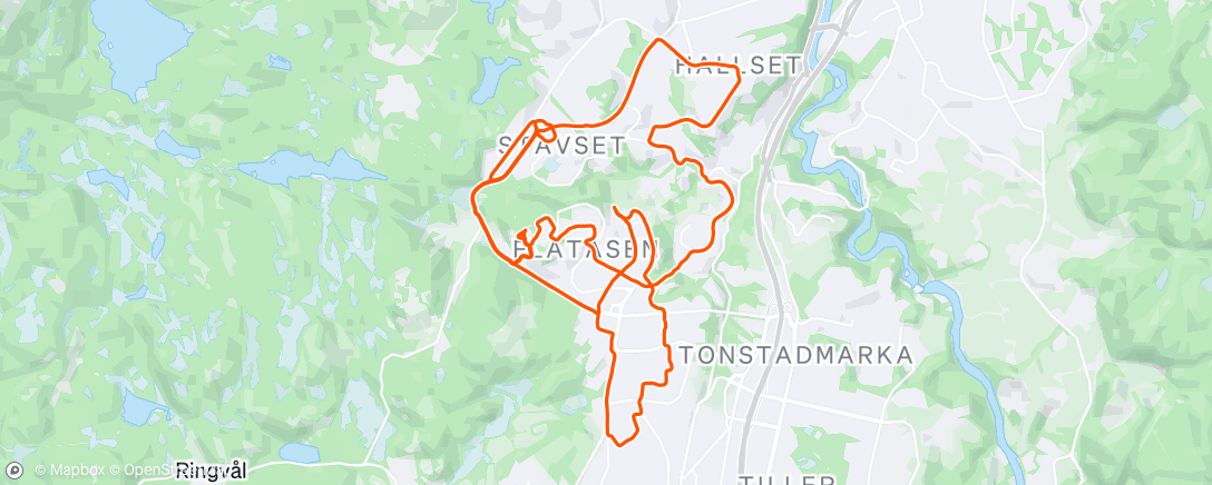 Map of the activity, Lunch Run 🌧️☔❄️🧊
