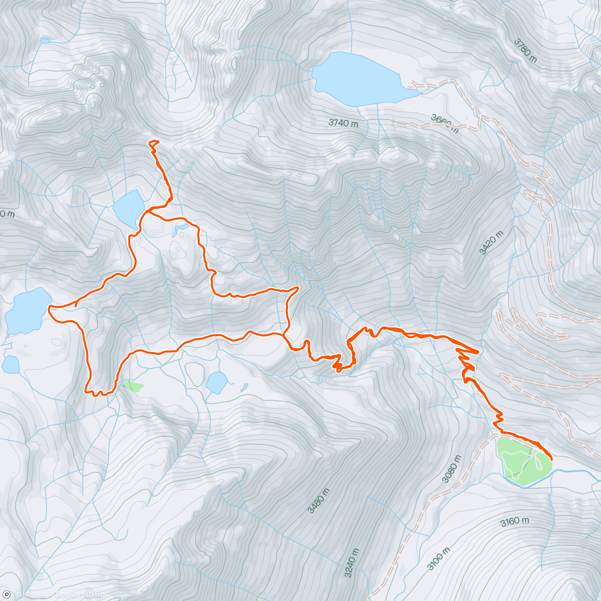 Mapa da atividade, The North Face Hardrock Women’s Training Camp