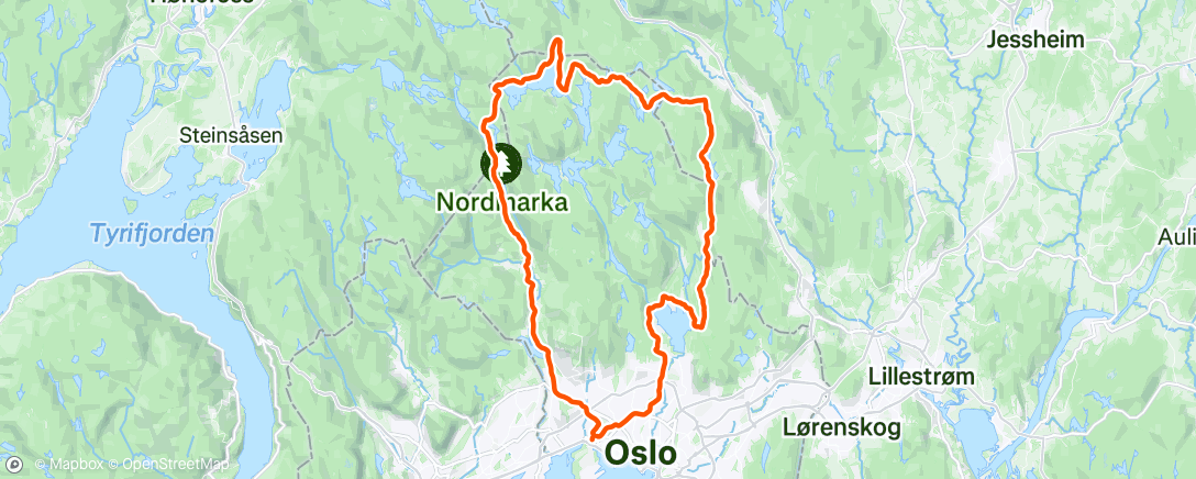 Map of the activity, Lunch Gravel Ride☀️