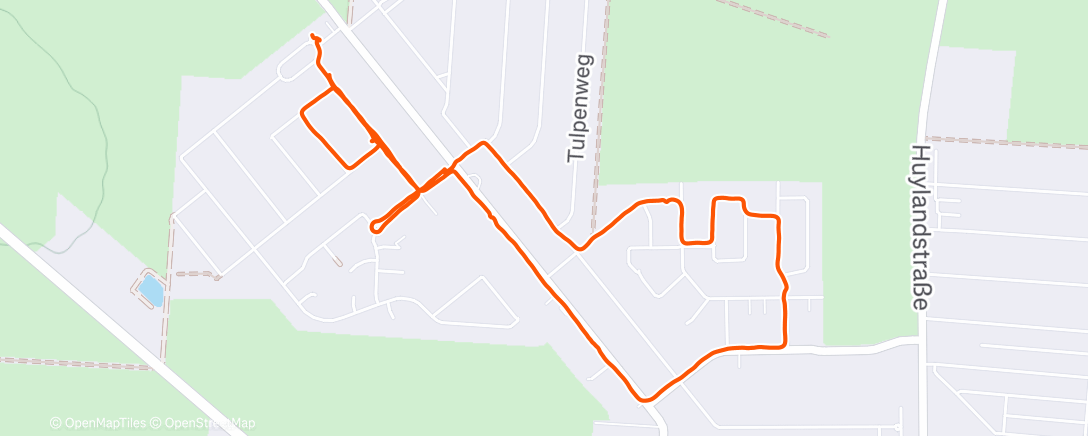 Map of the activity, Zehnter Lauf mit Freund Finja