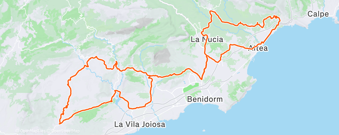 Mapa de la actividad (Only got soaked in the last hour)