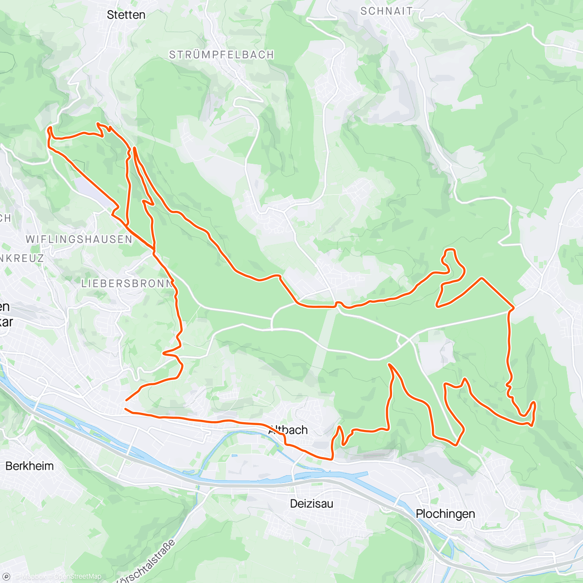 Map of the activity, Schurwaldiana hoch fünf