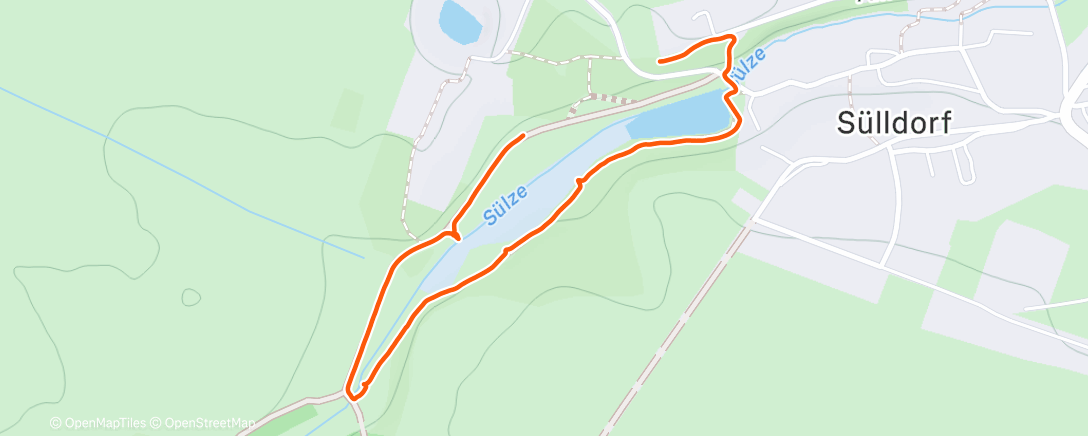 Map of the activity, Wanderung am Nachmittag