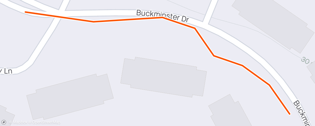 Map of the activity, Afternoon Walk/Run