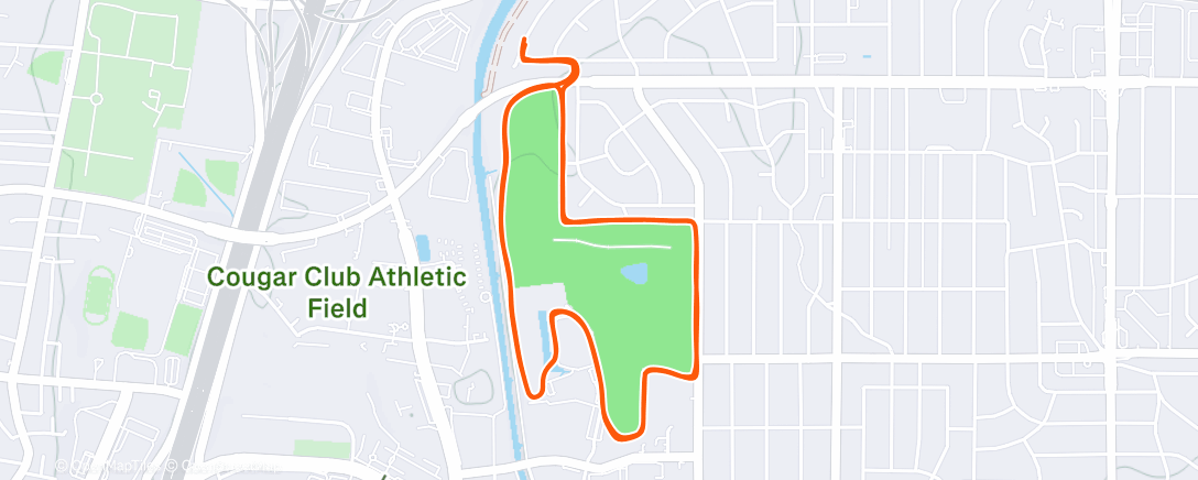 Map of the activity, 2xgolf course