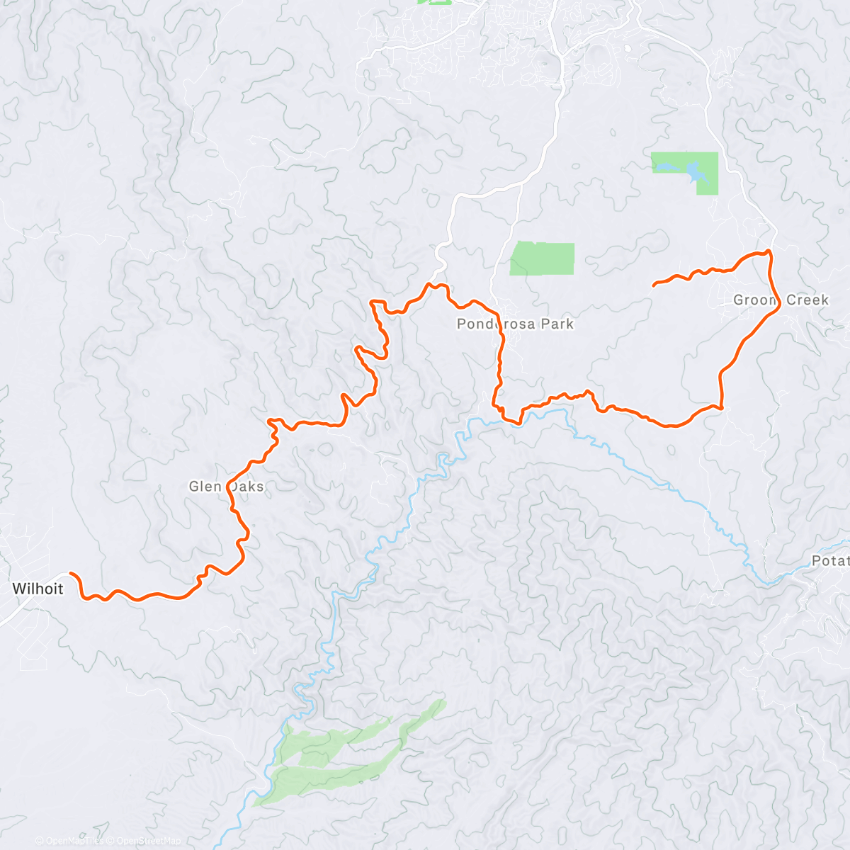 Map of the activity, Wilhoit OAB