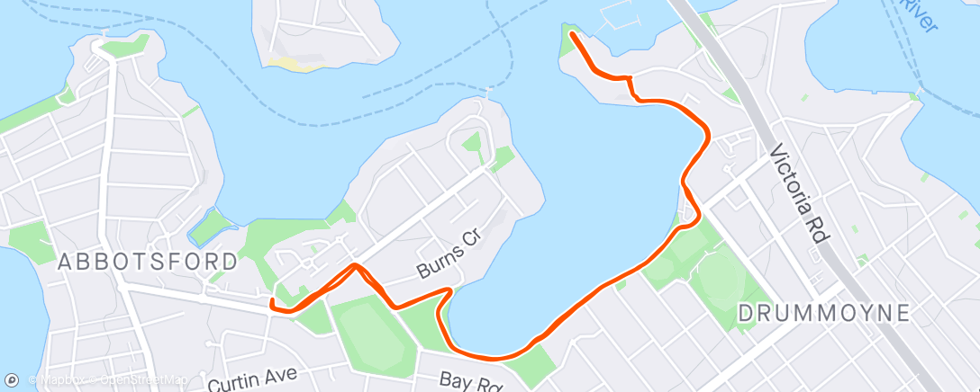 Mapa de la actividad (Morning Run
Easy 40 Z2)