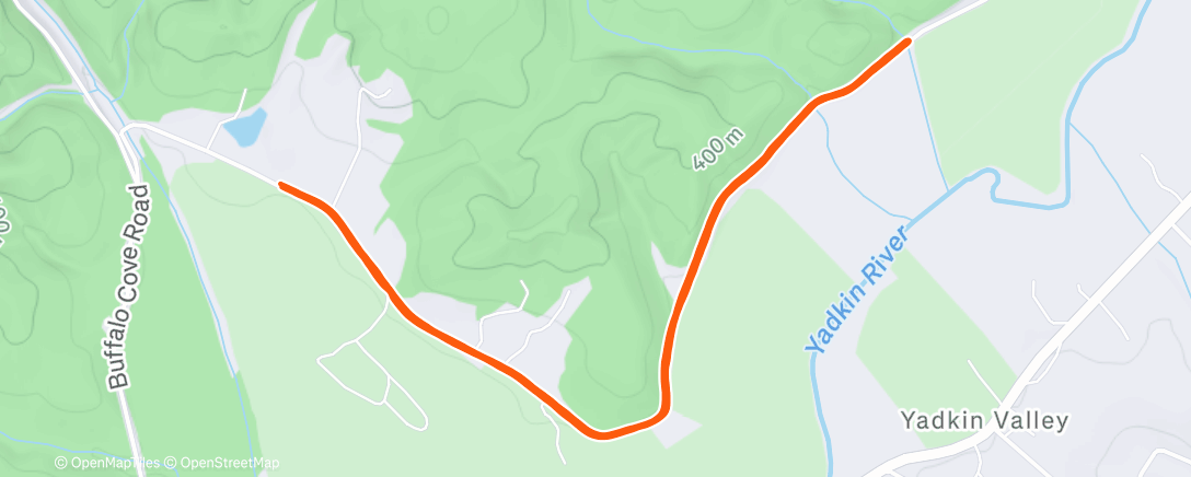 Map of the activity, Lunch Run