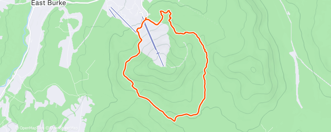 Map of the activity, Morning Nordic Ski
