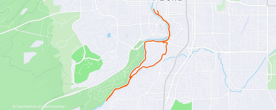 Map of the activity, Morning Run