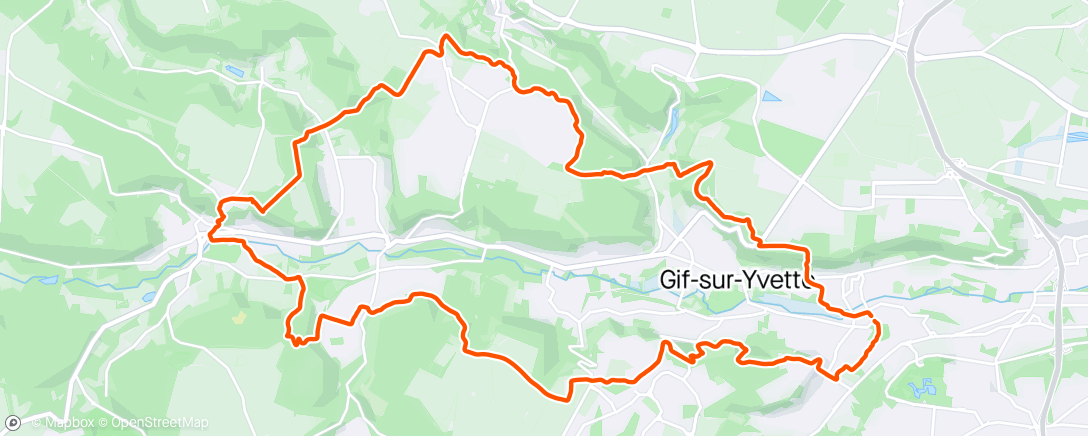 「Rando-Trail sur le parcours n°6 de la station de trail de Bures sur Yvette」活動的地圖