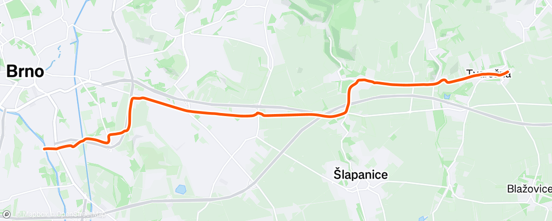 Map of the activity, Morning Ride