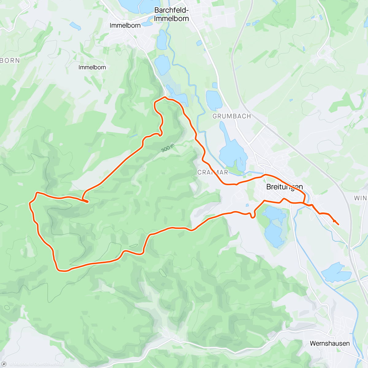 Map of the activity, Pleßwald Gravel