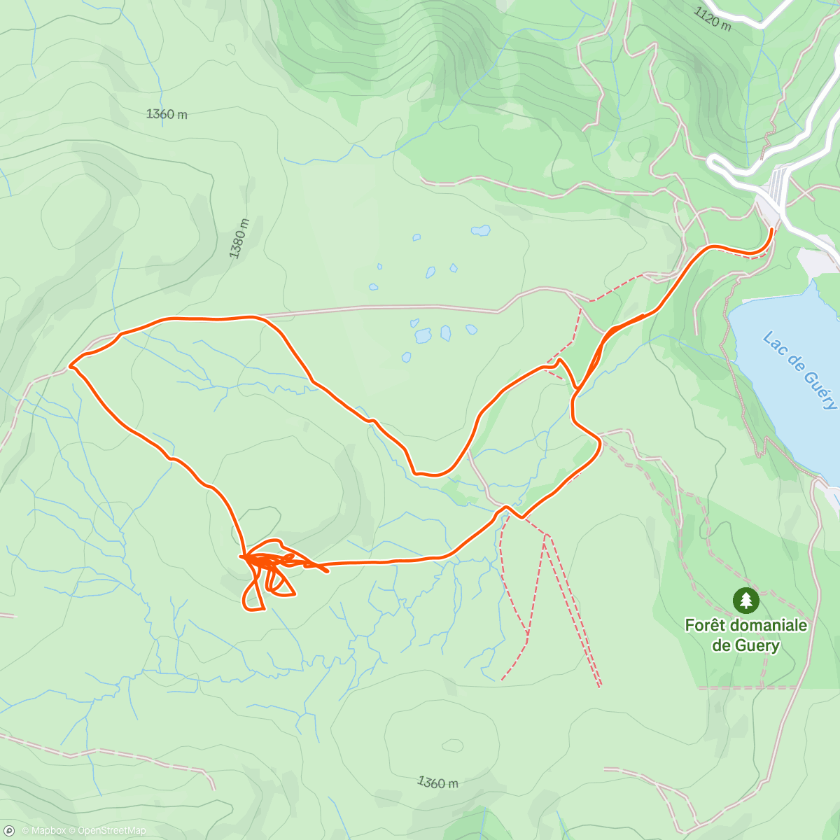 Map of the activity, Puy May 
La prochaine fois fini les minis ploufs