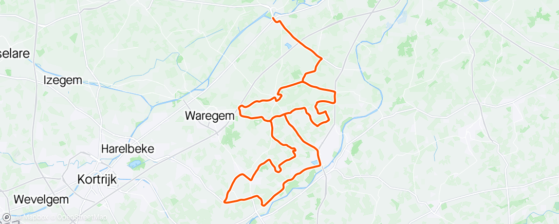 Map of the activity, Nokere Koerse